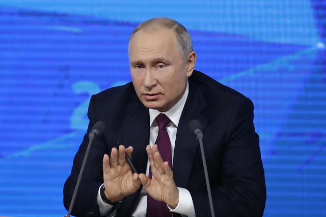 putin said moscow had not noted any signs of a us withdrawal photo reuters