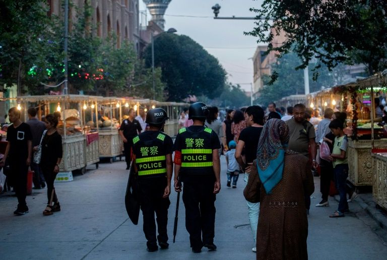 chinese authorities have long linked their crackdown on xinjiang 039 s muslims to international counter terrorism efforts photo afp