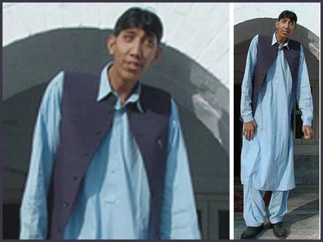 naseer soomro is seven feet and nine inches tall photo express file naseer soomro is seven feet and nine inches tall photo express file