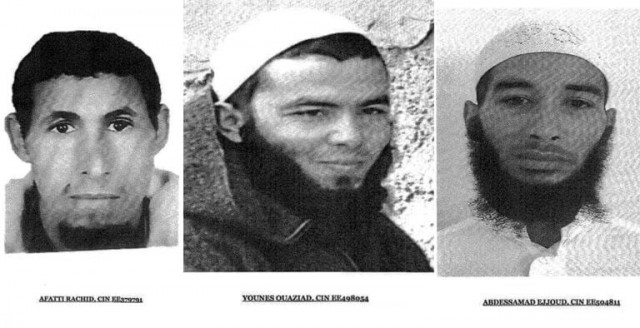 moroccan police have arrested three fugitive suspects in the grisly murder of two scandinavian women hikers in the high atlas mountains identifying them as rachid afatti l ouziad younes and ejjoud abdessamad photo afp moroccan police have arrested three fugitive suspects in the grisly murder of two scandinavian women hikers in the high atlas mountains identifying them as rachid afatti l ouziad younes and ejjoud abdessamad photo afp