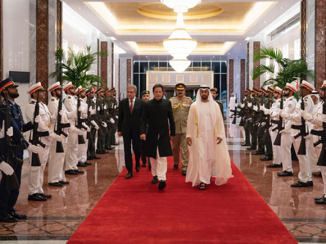 a file photo of pm imran khan during his one day trip to uae photo pid