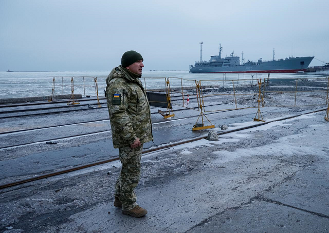 a command ship of the ukrainian navy of donbas is seen in the azov sea port of mariupol ukraine december 2 2018 photo reuters a command ship of the ukrainian navy of donbas is seen in the azov sea port of mariupol ukraine december 2 2018 photo reuters