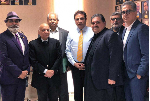 yousaf baig mirza and shafqat jalil met a paa delegation photo file yousaf baig mirza and shafqat jalil met a paa delegation photo file