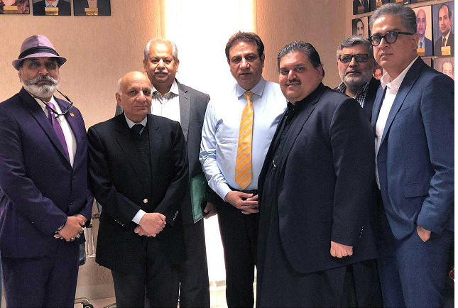 yousaf baig mirza and shafqat jalil met a paa delegation photo file