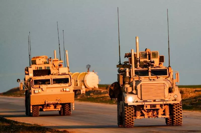 us marine corps tactical vehicles are seen near the syrian town of tal baydar in northeastern hasakeh province in syria photo afp us marine corps tactical vehicles are seen near the syrian town of tal baydar in northeastern hasakeh province in syria photo afp