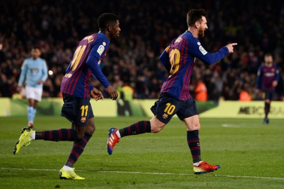 messi dembele keep barca three points clear in la liga messi dembele keep barca three points clear in la liga