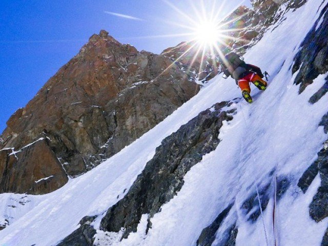 two pakistanis an italian and a british climber will test their skills to scale the 8 126 metre peak photo file