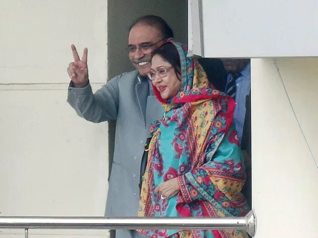 asif ali zardari with faryal talpur photo express asif ali zardari with faryal talpur photo express