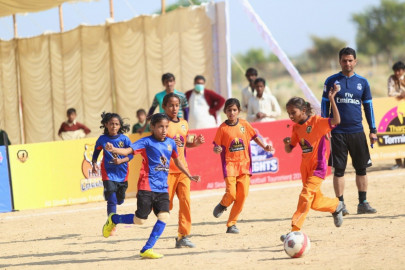 thar witnesses its first football tournament