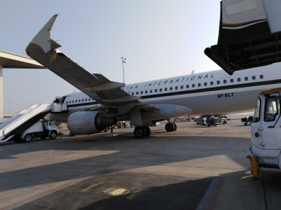 pia aircraft collides with stair car at islamabad airport pia aircraft collides with stair car at islamabad airport