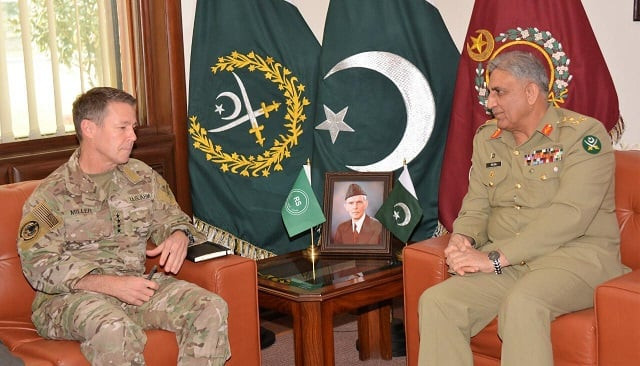 general bajwa meeting us general austin scott miller photo ispr