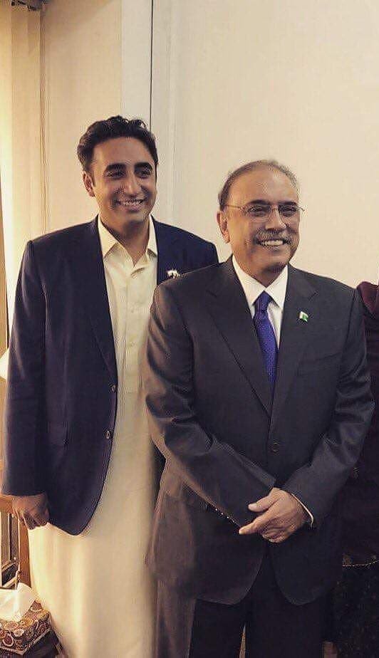 father and son bilawal bhutto zardari with asif ali zardari photo ppp