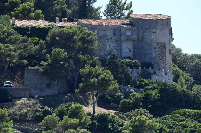 emmanuel macron has made the bregancon fort along the mediterranean coast his official residence during the summer holidays photo afp