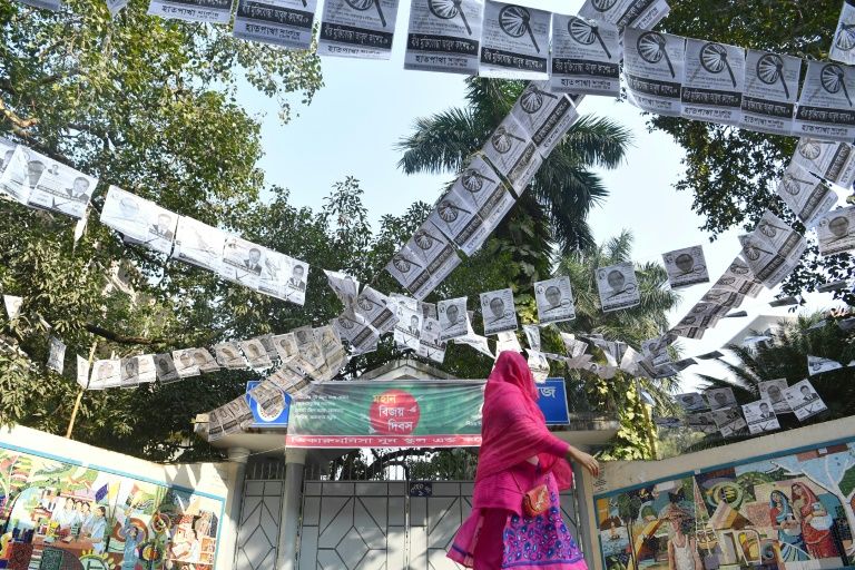 prime minister sheikh hasina is seeking a record fourth term in sunday 039 s election photo afp