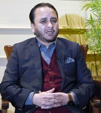 g b cm hafeezur rehman during an interview with the express tribune photo express