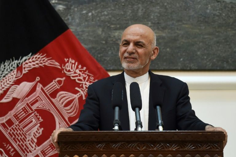 afghan president ashraf ghani welcomes the new timeline photo afp