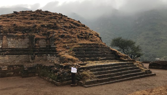 a general view of the main stupa is seen after it was discovered and unveiled to the public during a ceremony at the buddhist period archaeological site near haripur khyber pakhtunkhwa photo reuters