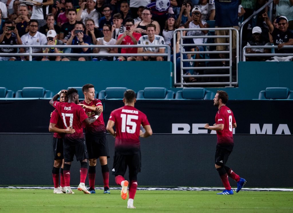 second string side mourinho has been without 12 key players for most of the us tour with many enjoying an extended break following the world cup photo afp