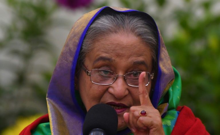 prime minister sheikh hasina was declared the landslide winner in her bid for a fourth term photo afp