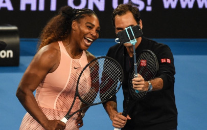 federer serena click greatest selfie of all time after dream clash