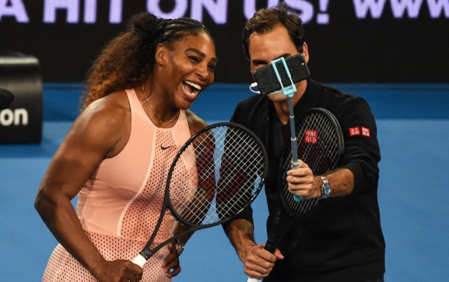 roger federer and serena williams photo afp roger federer and serena williams photo afp