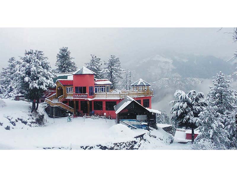 popular tourist spot of shogran in balakot is covered with snow photo zulfiqar ali express