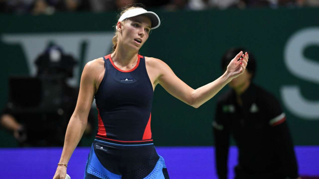 capitalising on mistakes andreescu played herself to a standstill keeping rallies alive with a mix of well angled strokes from the baseline and delicate drop shots until wozniacki made errors photo afp