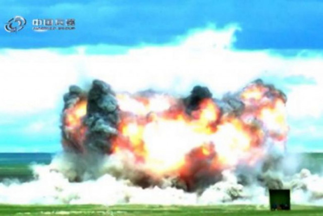 the bomb was dropped by a chinese h 6k bomber though further details about the bomb test were not provided photo twitter kevin mccauley the bomb was dropped by a chinese h 6k bomber though further details about the bomb test were not provided photo twitter kevin mccauley