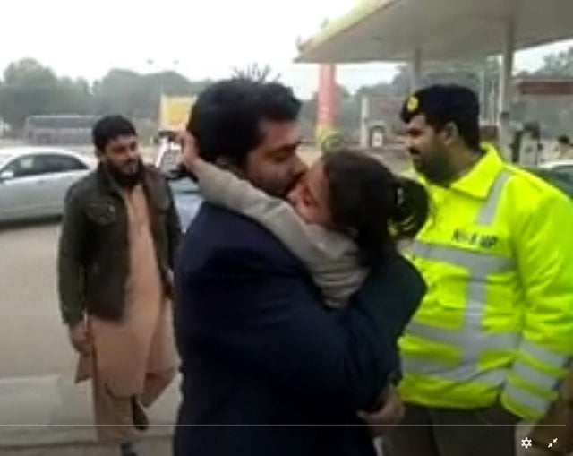 motorway police reunite child with her parents near multan