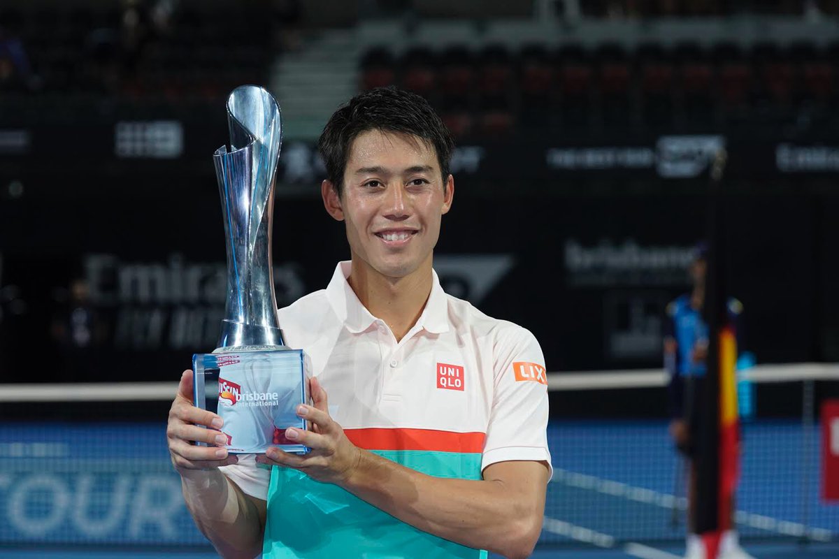 winning mentality nishikori was all over the russian in the second set his powerful and well directed groundstrokes forcing medvedev into errors photo courtesy twitter kei nishikori