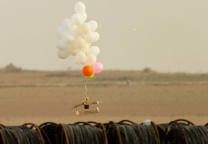 israel strikes two hamas posts after arson balloons