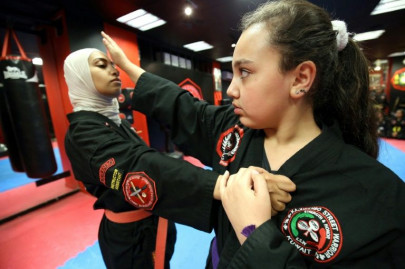 kuwaiti girls use martial arts to counter bullies and violence