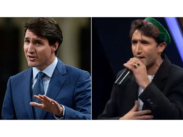 this afghan star contestant could be justin trudeau s long lost twin
