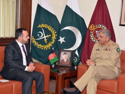 coas discusses afghan peace process with envoy coas discusses afghan peace process with envoy