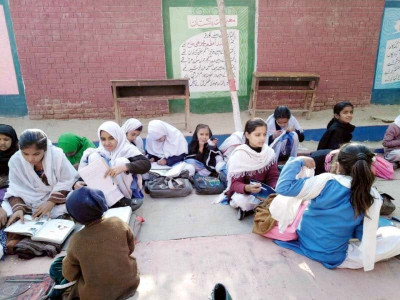 exposed to the elements bhakkar students left out in the open