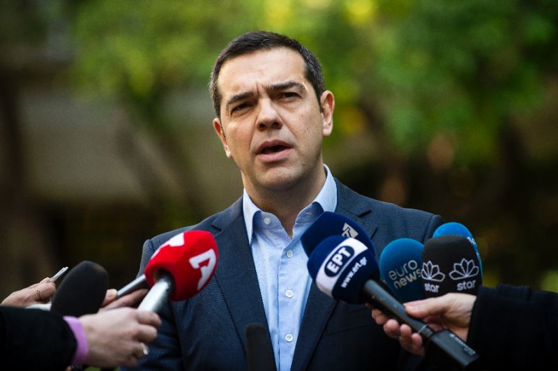 greek prime minister alexis tsipras called for the confidence vote after meeting with greek defense minister and coalition partner panos kammenos in athens photo afp