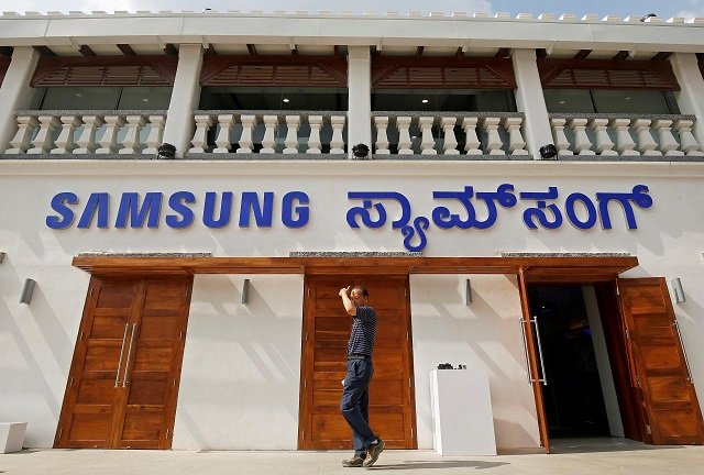 a man walks past a newly opened samsung store in bengaluru india september 11 2018 photo reuters