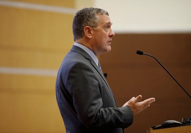 st louis federal reserve bank president james bullard speaks at a public lecture in singapore october 8 2018 photo reuters