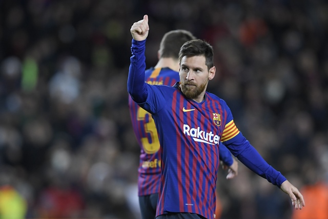 messi extends his own hefty lead as the division 039 s all time top scorer which currently stands at 89 goals ahead of cristiano ronaldo photo afp