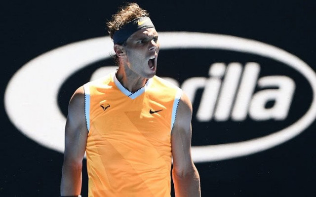 the spanish second seed cruised through to round two of the opening major of the year 6 4 6 3 7 5 against australian wildcard james duckworth photo afp the spanish second seed cruised through to round two of the opening major of the year 6 4 6 3 7 5 against australian wildcard james duckworth photo afp