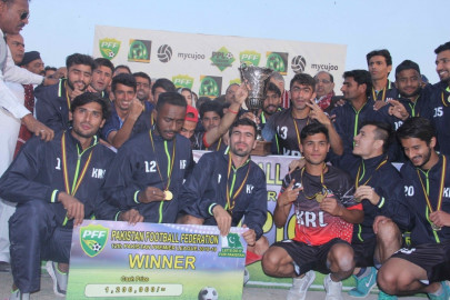 pakistan premier football league krl crowned champions for record fifth time