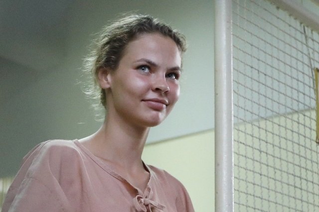 a belarusian model who stirred global fascination with her claims of having evidence of russian efforts to help donald trump win office appeared in pattaya court on january 15 along with seven co defendants for the expected start of her trial over running a quot sex training course quot in thailand photo afp