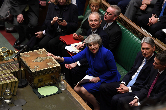 may emerged victorious on wednesday night in a confidence vote triggered by the opposition labour party photo afp