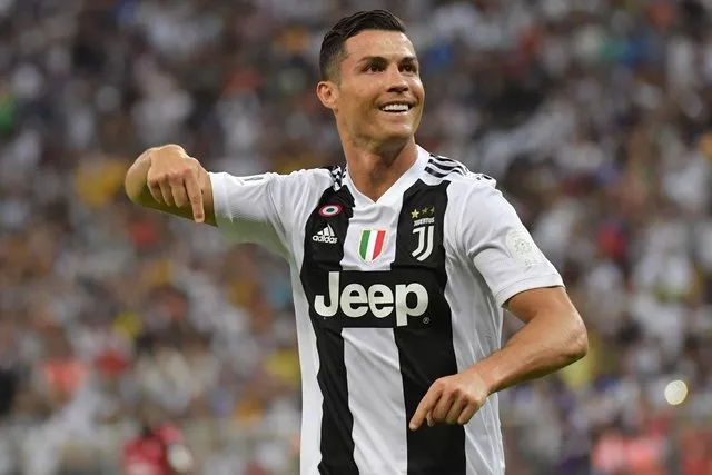 ronaldo signed by the italian giants last year from real madrid as they target a first champions league title since 1996 headed in a 61st minute winner photo afp ronaldo signed by the italian giants last year from real madrid as they target a first champions league title since 1996 headed in a 61st minute winner photo afp