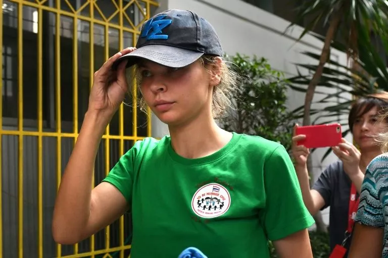 anastasia vashukevich was held with several others in a police raid photo afp anastasia vashukevich was held with several others in a police raid photo afp