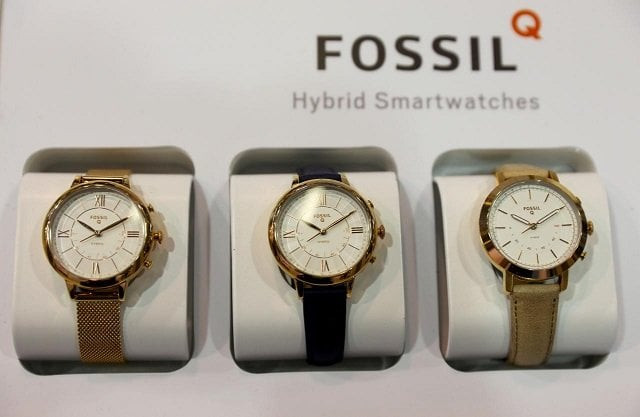 fossil hybrid smartwatches are pictured during the preview day of the ifa trade show for consumer electronics and home appliances in berlin germany august 30 2018 photo reuters