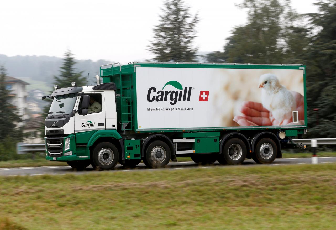 a cargill logo is pictured on a truck photo reuters