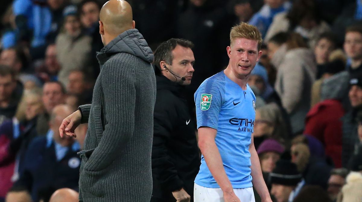 too many options now fully fit de bruyne has cut a frustrated figure on occasion most notably when substituted during his team 039 s emphatic 9 0 victory over league one burton in the semi final of the league cup last week photo afp