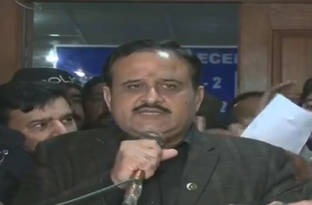 punjab chief minister usman buzdar speaks to media in sahiwal screen grab