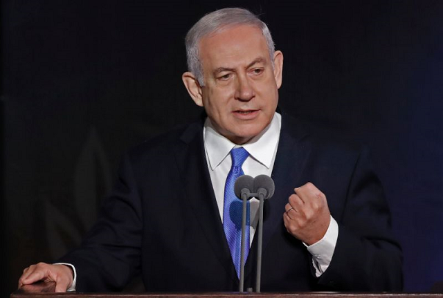 israeli prime minister benjamin netanyahu speaks during ceremony at the defence ministry in tel aviv on january 15 2019 photo afp israeli prime minister benjamin netanyahu speaks during ceremony at the defence ministry in tel aviv on january 15 2019 photo afp